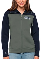 Antigua Seattle Seahawks Womens Navy Blue Protect Medium Weight Jacket