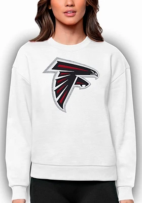 Antigua Atlanta Falcons Womens Full Front Victory Crew Sweatshirt