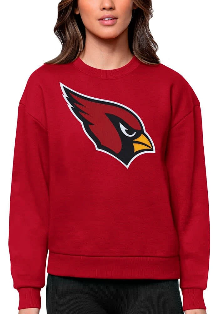 Antigua Arizona Cardinals Womens Full Front Victory Crew Sweatshirt