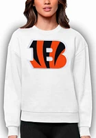 Antigua Cincinnati Bengals Womens Full Front Alternate Victory Crew Sweatshirt