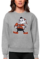 Antigua Cleveland Browns Womens Full Front Classic Victory Crew Sweatshirt