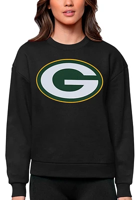 Antigua Green Bay Packers Womens Full Front Victory Crew Sweatshirt