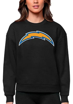 Antigua Los Angeles Chargers Womens Full Front Victory Crew Sweatshirt
