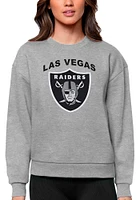 Antigua Las Vegas Raiders Womens Full Front Text Victory Crew Sweatshirt