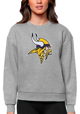 Antigua Minnesota Vikings Womens Full Front Victory Crew Sweatshirt