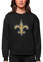 Antigua New Orleans Saints Womens Full Front Victory Crew Sweatshirt