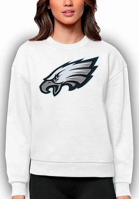 Antigua Philadelphia Eagles Womens Full Front Victory Crew Sweatshirt