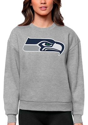 Antigua Seattle Seahawks Womens Full Front Victory Crew Sweatshirt