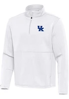 Antigua Kentucky Wildcats Mens Twist Long Sleeve Qtr Zip Pullover