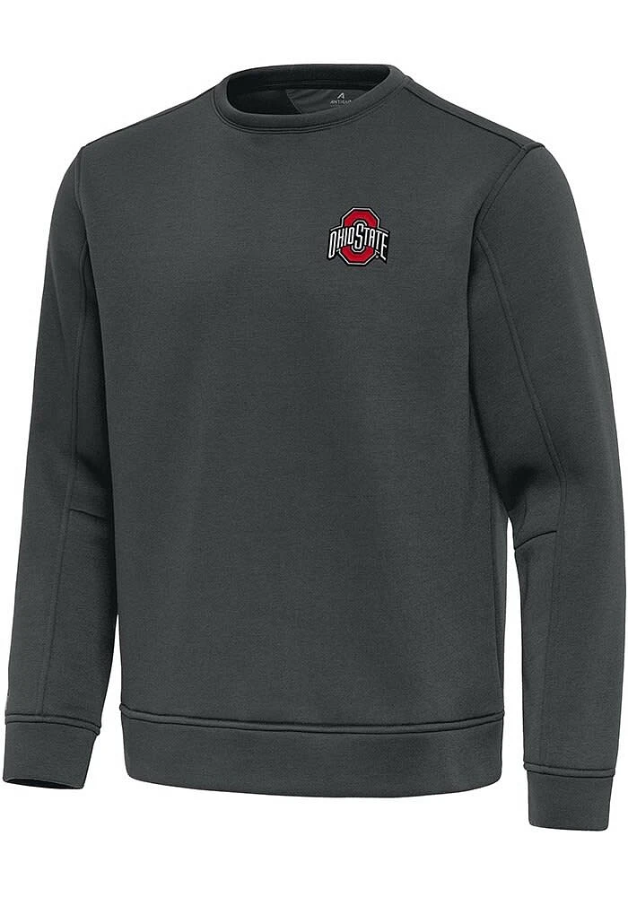 Antigua Ohio State Buckeyes Mens Relevant Long Sleeve Crew Sweatshirt