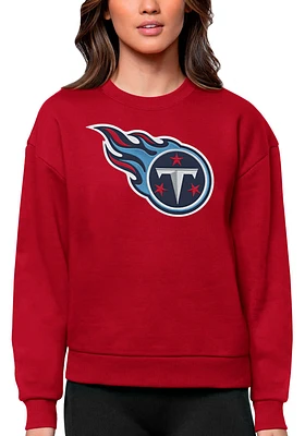 Antigua Tennessee Titans Womens Full Front Victory Crew Sweatshirt