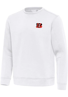 Antigua Cincinnati Bengals Mens Relevant Long Sleeve Crew Sweatshirt