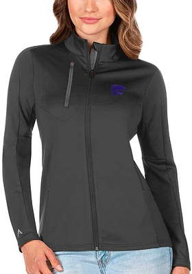 Womens K-State Wildcats Grey Antigua Generation Logo Light Weight Jacket