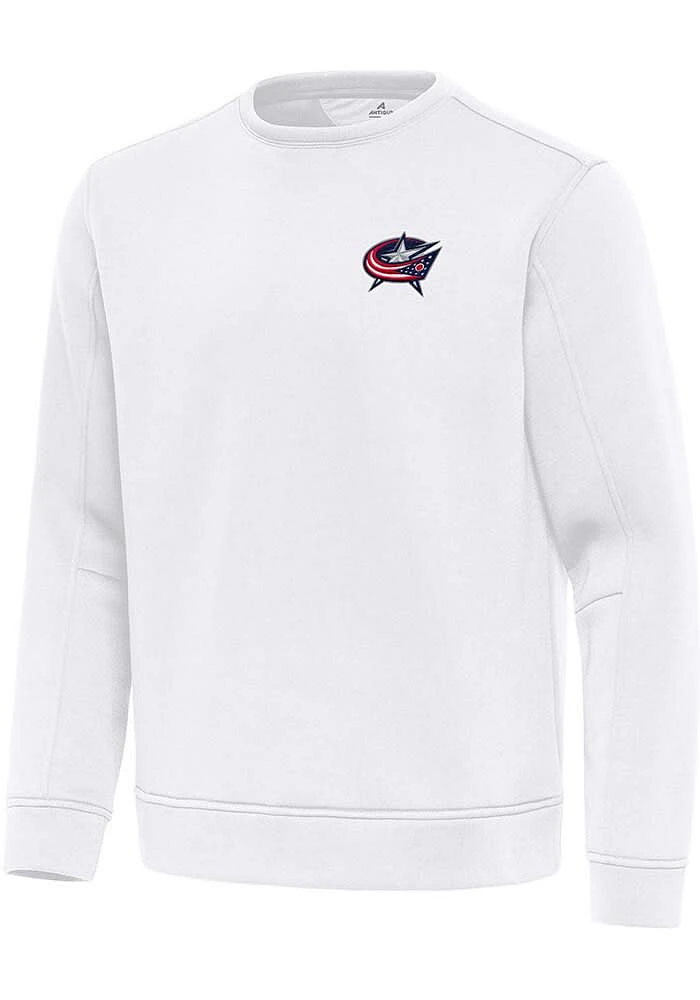 Antigua Columbus Blue Jackets Mens Relevant Long Sleeve Crew Sweatshirt