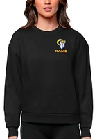 Antigua Los Angeles Rams Womens Text Victory Crew Sweatshirt