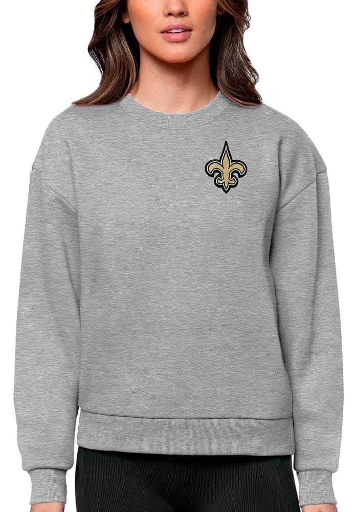 Antigua New Orleans Saints Womens Victory Crew Sweatshirt