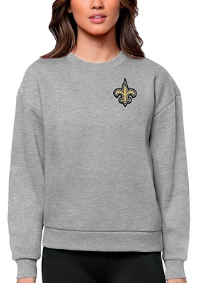 Antigua New Orleans Saints Womens Victory Crew Sweatshirt