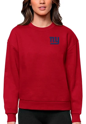 Antigua New York Giants Womens Victory Crew Sweatshirt