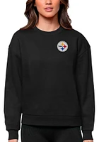 Antigua Pittsburgh Steelers Womens Big Victory Crew Sweatshirt