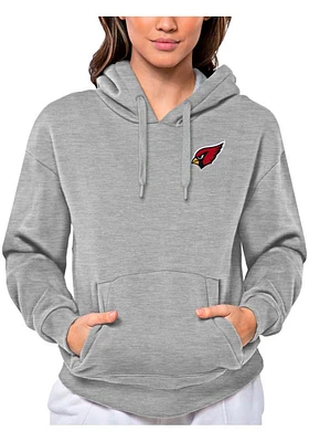 Antigua Arizona Cardinals Womens Grey Victory Hooded Sweatshirt