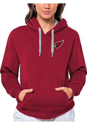Antigua Arizona Cardinals Womens Cardinal Victory Gear Hooded Sweatshirt