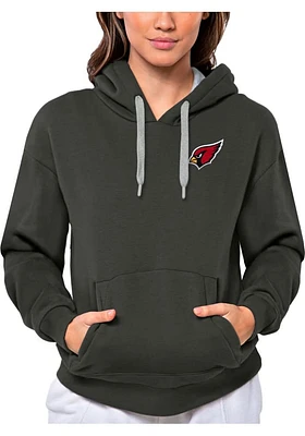 Antigua Arizona Cardinals Womens Charcoal Victory Hooded Sweatshirt