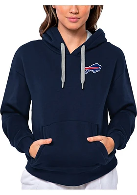 Antigua Buffalo Bills Womens Navy Blue Victory Hooded Sweatshirt