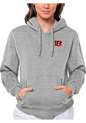 Antigua Cincinnati Bengals Womens Victory Design Hooded Sweatshirt