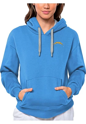 Antigua Los Angeles Chargers Womens Victory Design Hooded Sweatshirt