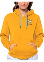 Antigua Los Angeles Rams Womens Gold Text Victory Hooded Sweatshirt