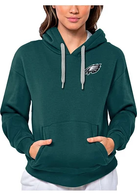 Antigua Philadelphia Eagles Womens Teal Victory Design Hooded Sweatshirt