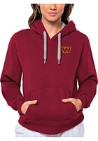 Antigua Washington Commanders Womens Red Victory Design Hooded Sweatshirt