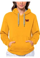 Antigua Washington Commanders Womens Gold Victory Hooded Sweatshirt
