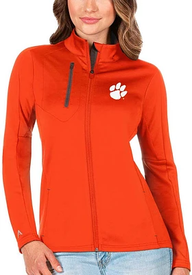Antigua Clemson Tigers Womens Orange Generation Light Weight Jacket