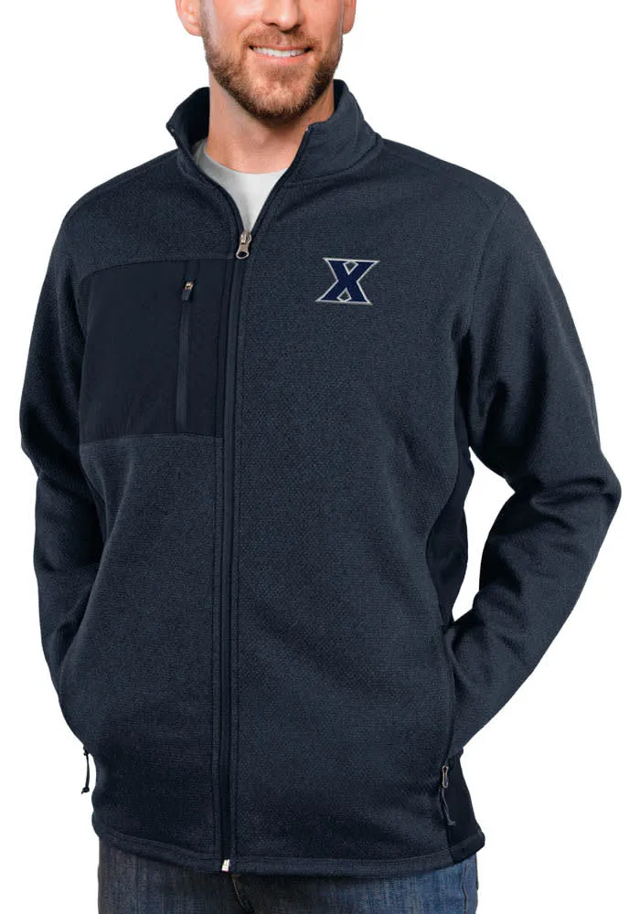 Antigua Xavier Musketeers Mens Navy Blue Course Medium Weight Jacket