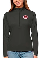 Antigua Cincinnati Reds Womens Tribute 1/4 Zip Pullover