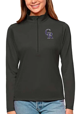 Antigua Colorado Rockies Womens Tribute Qtr Zip Pullover