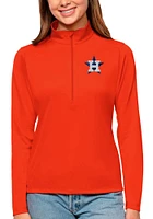 Antigua Houston Astros Womens Tribute Qtr Zip Pullover