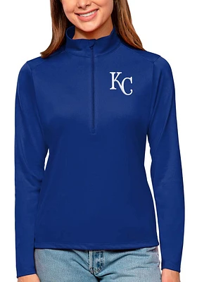 Antigua Kansas City Royals Womens Tribute Qtr Zip Pullover