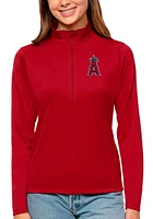 Antigua Los Angeles Angels Womens Tribute Qtr Zip Pullover