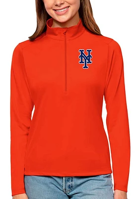 Antigua New York Mets Womens Tribute Qtr Zip Pullover