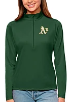 Antigua Oakland Athletics Womens Tribute Qtr Zip Pullover