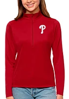 Antigua Philadelphia Phillies Womens Tribute Qtr Zip Pullover