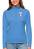 Antigua Texas Rangers Womens Tribute Qtr Zip Pullover