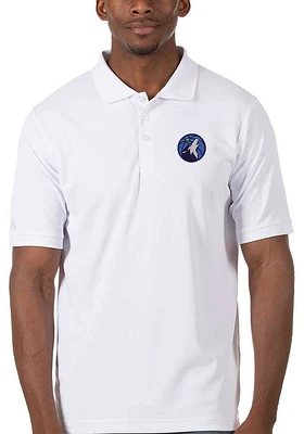 Antigua Minnesota Timberwolves Mens Legacy Pique Short Sleeve Polo