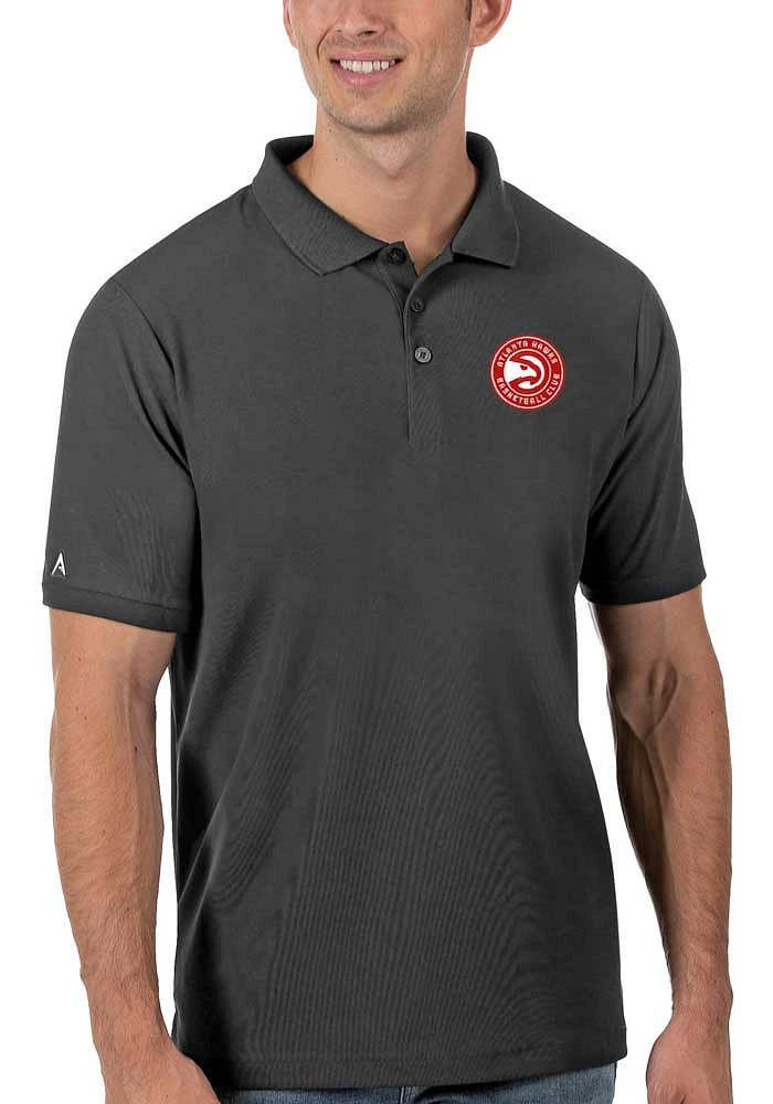 Antigua Atlanta Hawks Mens Legacy Pique Short Sleeve Polo