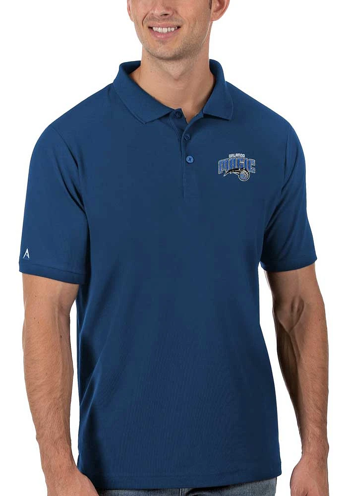 Antigua Orlando Magic Mens Legacy Pique Short Sleeve Polo