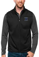 Antigua Xavier Musketeers Mens Black Links Golf Sleeveless Jacket