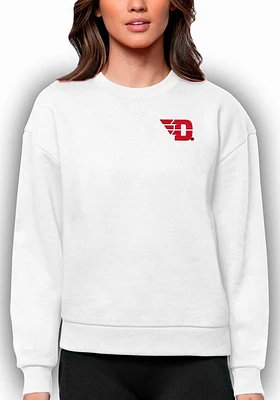 Antigua Dayton Flyers Womens Victory Crew Sweatshirt