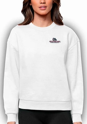 Antigua Gonzaga Bulldogs Womens Victory Crew Sweatshirt